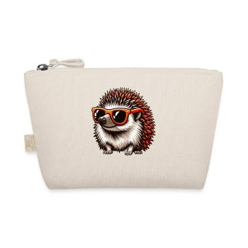 Hedgehog with sunglasses Hedgehog Sarcasm Animal lover - Organic Pouch - nature - Front