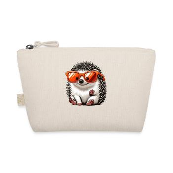 Hedgehog with sunglasses Hedgehog Sarcasm Animal lover - Organic Pouch - nature - Front