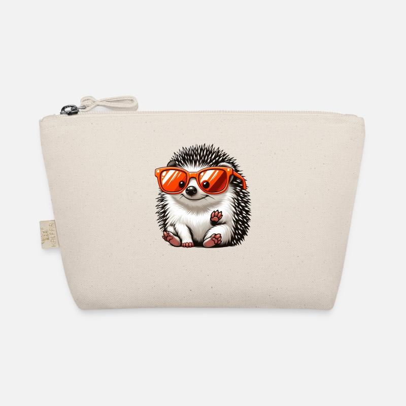 Igel Mit Sonnenbrille Igel Sarkasmus Tierliebhaber Bio-Täschchen