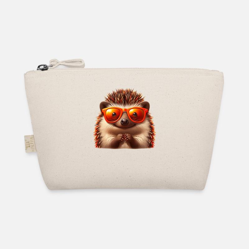 Igel Mit Sonnenbrille Igel Sarkasmus Tierliebhaber Bio-Täschchen