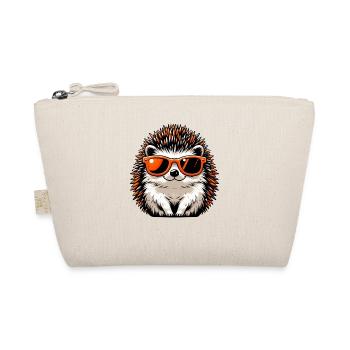 Hedgehog with sunglasses Hedgehog Sarcasm Animal lover - Organic Pouch - nature - Front