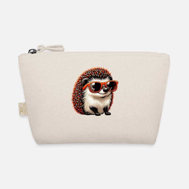 Igel Mit Sonnenbrille Igel Sarkasmus Tierliebhaber Bio-Täschchen