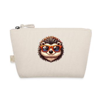 Hedgehog with sunglasses Hedgehog Sarcasm Animal lover - Organic Pouch - nature - Front