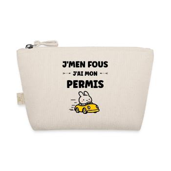 Humour j'ai mon permis de conduire - Trousse biologique - nature - Devant