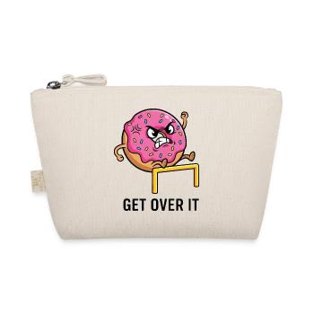 Cute Donuts Runner Hurdles Sport Fun - Organic Pouch - nature - Front