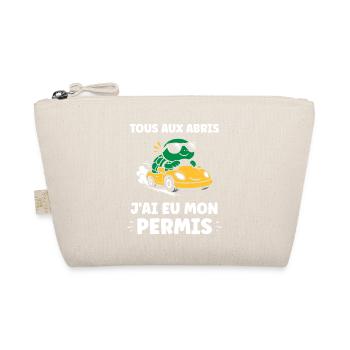 Humor I have my driver's license - Organic Pouch - nature - Front