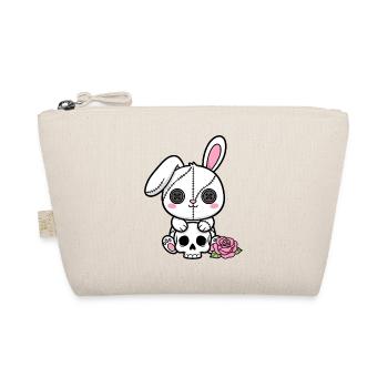 Goth Bunny Horror Rabbit Gothic Gruselig Gruselig - Bio-Täschchen - Natur - Vorne