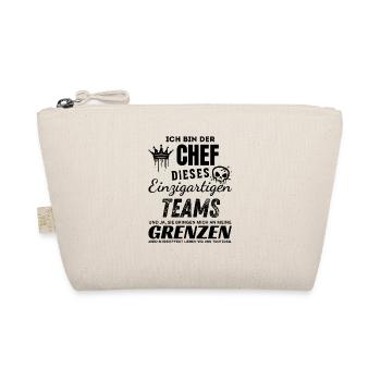 Stolzer Chef des einzigartigen Teams Chef Geschenk - Bio-Täschchen - Natur - Vorne