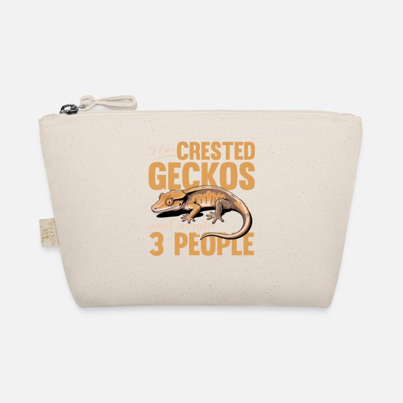 Funny Reptile Crested Gecko Organic Pouch