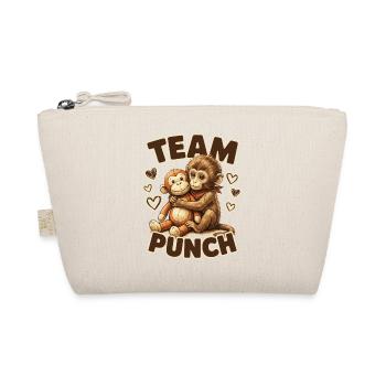 Süßer Baby-Affe namens Punch Plush Umarmung - Bio-Täschchen - Natur - Vorne