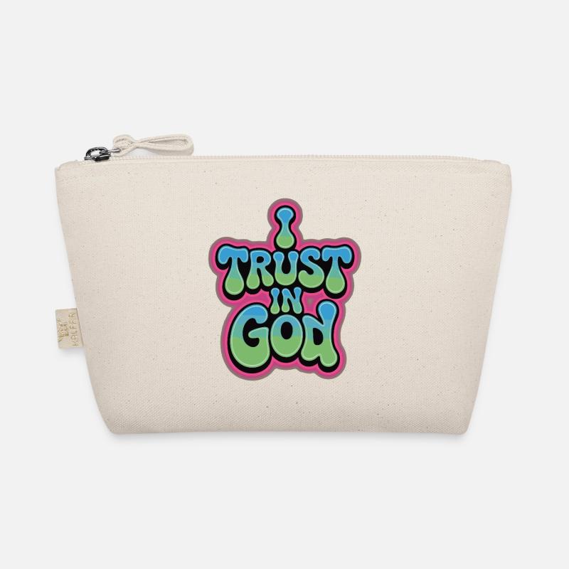 I Trust In God - Glaube Design Bio-Täschchen