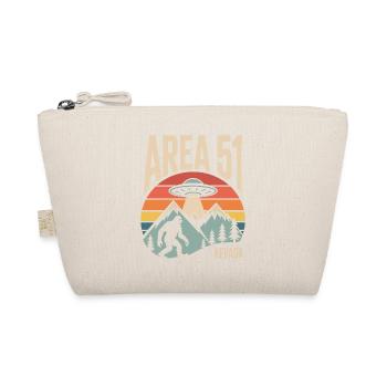 Area 51 Nevada UFO Retro Design - Bio-Täschchen - Natur - Vorne