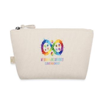 My Brain Works Differently Neurodiversity - Organic Pouch - nature - Front