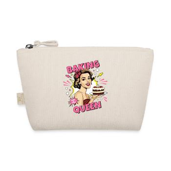 Baking Cake Baking Queen Baking Fairy Baker Pop Art - Organic Pouch - nature - Front