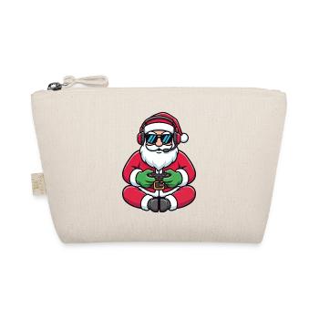 Père Noël joueur jouant à la manette de jeu vidéo - Trousse biologique - nature - Devant