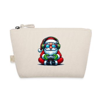 Père Noël joueur jouant à la manette de jeu vidéo - Trousse biologique - nature - Devant