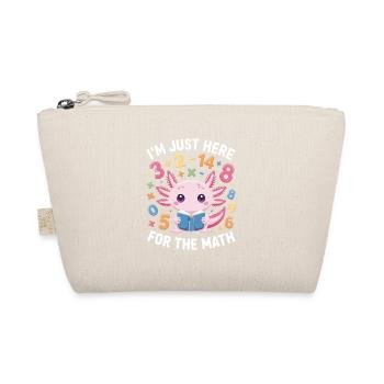 I'm Just Here For The Math Shirt Preschool Number  - Organic Pouch - nature - Front