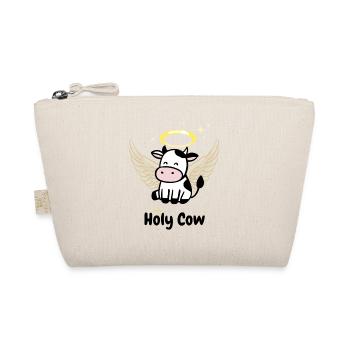 Holy Cow – Cute Angel Cow Funny Shirt - Bio-Täschchen - Natur - Vorne