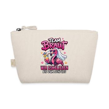 Bachelor Party T-Shirt Women Bachelor Party Team Bride - Organic Pouch - nature - Front