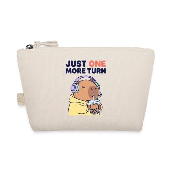 Gamer Capybara Boba Tea One More Turn - Organic Pouch - nature - Front