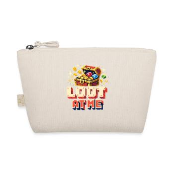 Loot to me | Pixel RPG Treasure Humor - Organic Pouch - nature - Front