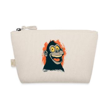 Tête de singe comique avec un look jaune - Trousse biologique - nature - Devant