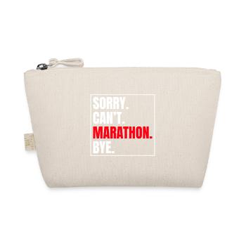 Marathonien désolé, je ne peux pas faire le marathon de pause course - Trousse biologique - nature - Devant