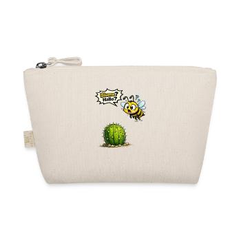 Lustiger Biene Spruch Geschenk Motiv - Bio-Täschchen - Natur - Vorne