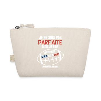 French Rugby Supporter Humor - Organic Pouch - nature - Front