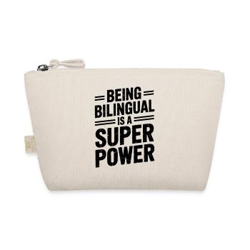 Foreign Language Sayings Funny Foreign Language Gift - Organic Pouch - nature - Front