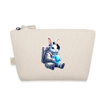 Astronaut Osterhase Weltraum Ei - Bio-Täschchen - Natur - Vorne