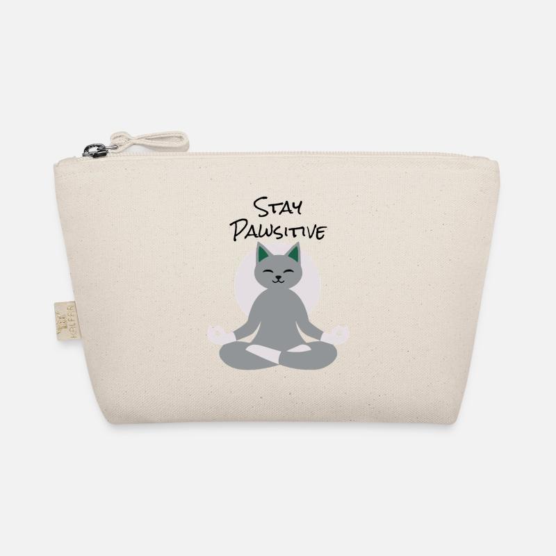 Meditating Cat – Calm Zen Kitty Design Organic Pouch