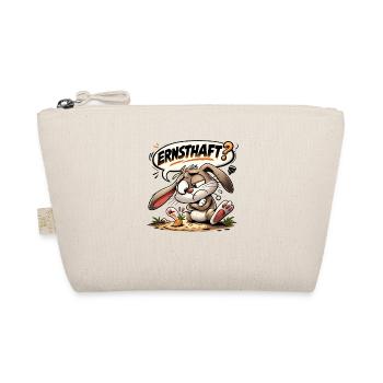Osterhase Humor Motiv Geschenk - Bio-Täschchen - Natur - Vorne