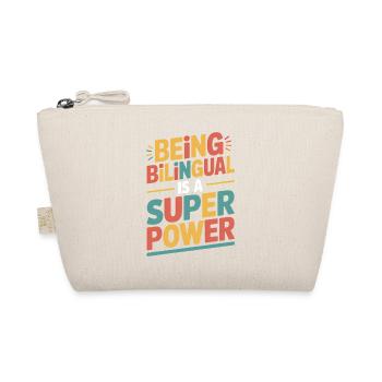 Foreign Language Sayings Funny Foreign Language Gift - Organic Pouch - nature - Front