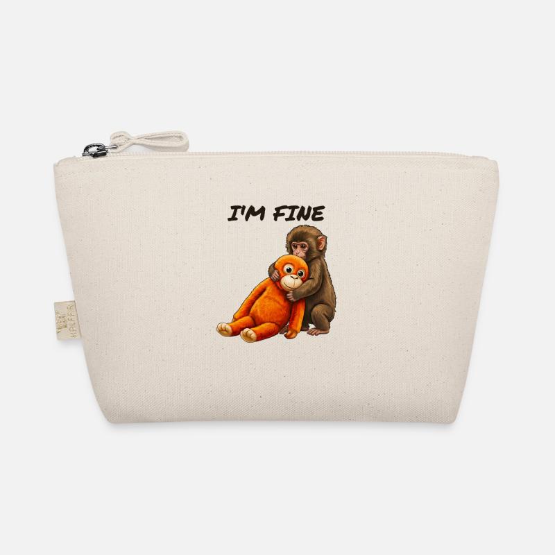 Baby Monkey Punch Meme - Bio-Täschchen - Natur