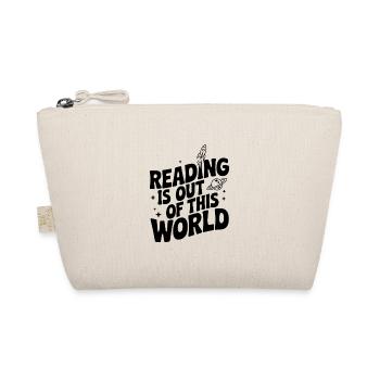 Reading is Out of This World - Organic Pouch - nature - Front