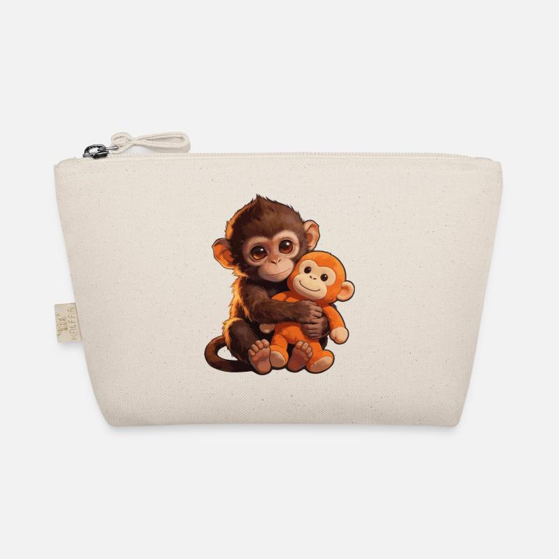 Petit singe mignon donne un coup de poing Coup de poing singe Trousse biologique