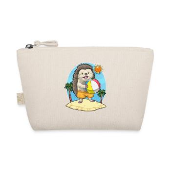 Hedgehog Beach Water Polo Summer - Organic Pouch - nature - Front