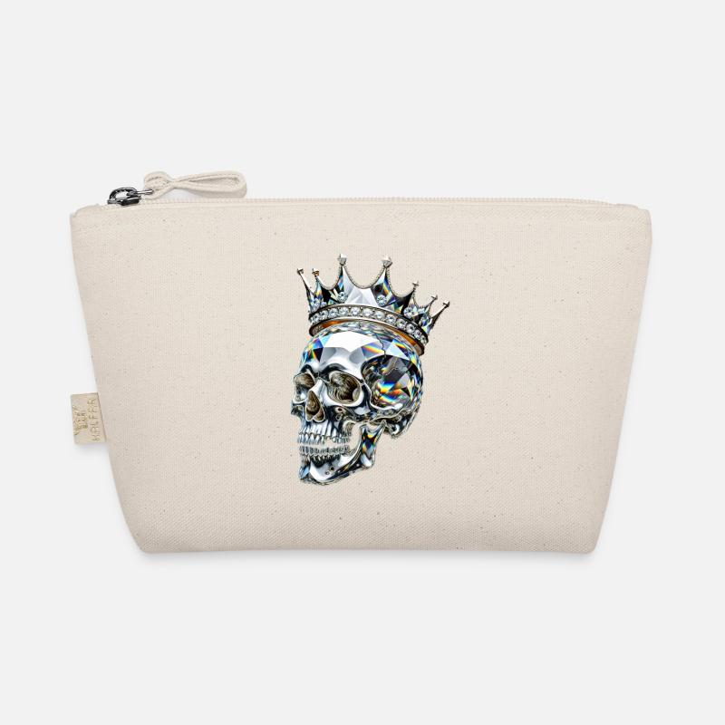 Crystal Skull King Diamond Crown Bio-Täschchen