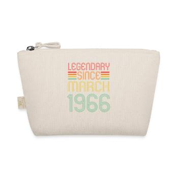 Legendary since March 1966, Retro, Birthday - Organic Pouch - nature - Front