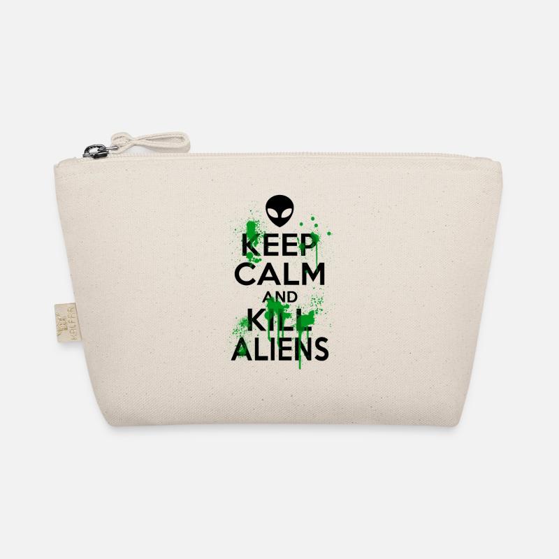 Keep Calm And Kill Funny Aliens Organic Pouch