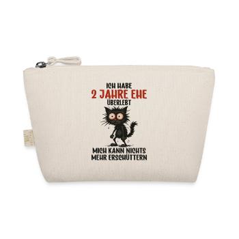 2nd wedding anniversary, 2 years married, 2 years of marriage - Organic Pouch - nature - Front
