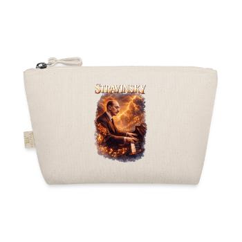 Stravinsky Piano Fire - Organic Pouch - nature - Front