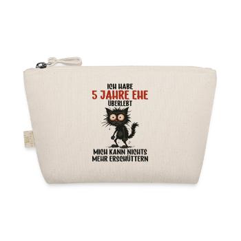 5th wedding anniversary, 5 years married, 5 years of marriage - Organic Pouch - nature - Front