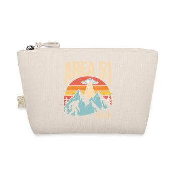 Area 51 Nevada UFO Retro Design - Bio-Täschchen - Natur - Vorne