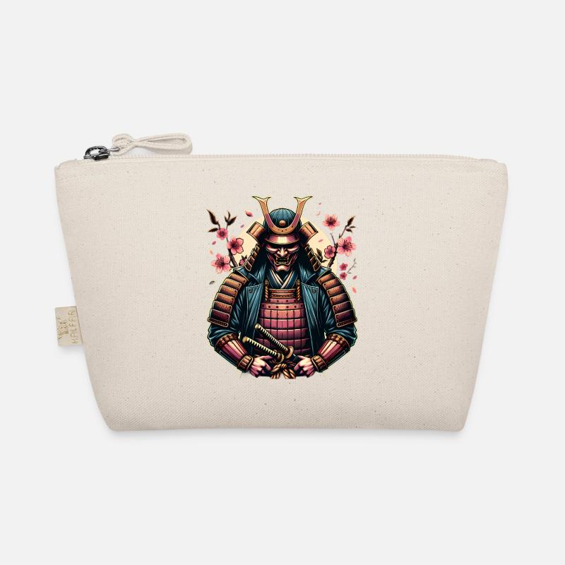 Blossom Samurai Mask Armor Organic Pouch