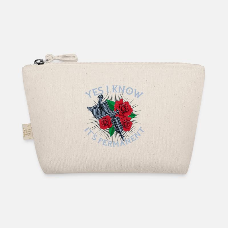 Yes I Know It’s Permanent Tattoo Rose Design Bio-Täschchen