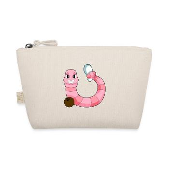 Wurm Bowling Bowlingkugel Pin - Bio-Täschchen - Natur - Vorne