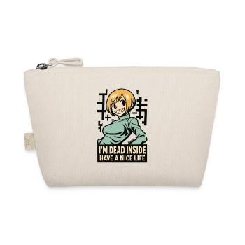 Tote im Cartoon-Tee - Bio-Täschchen - Natur - Vorne