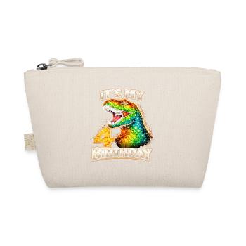 Its My 4 Birthday Dino Geburtstag - Organic Pouch - nature - Front